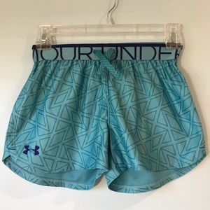 Girl’s Blue Under Armour Drawstring Shorts